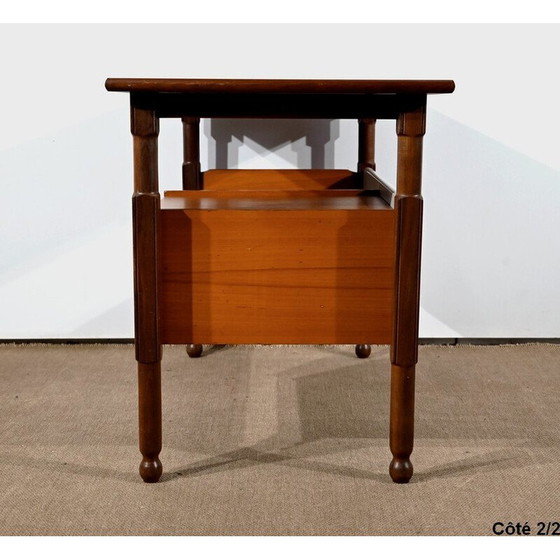 Image 1 of Vintage mahonie en teak bureau, 1960