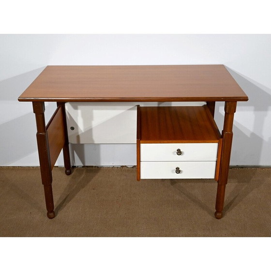 Image 1 of Vintage mahonie en teak bureau, 1960