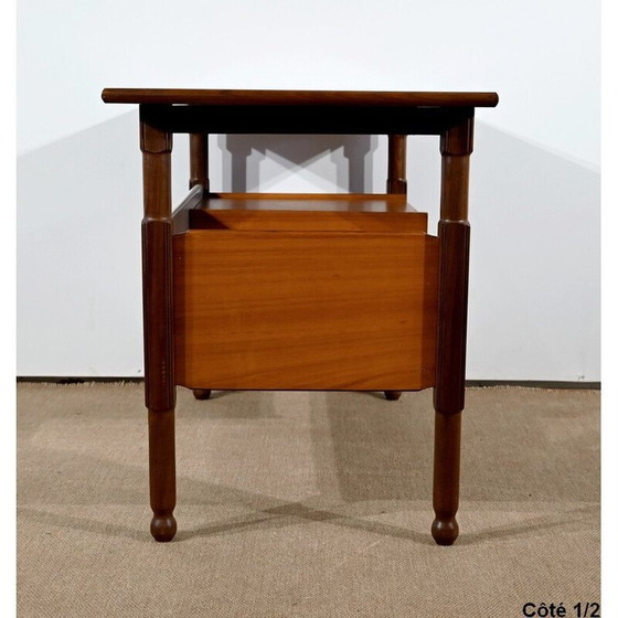 Image 1 of Vintage mahonie en teak bureau, 1960