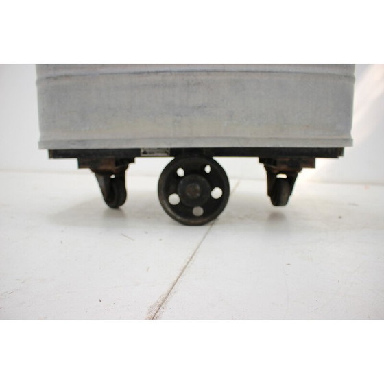 Image 1 of Vintage industriële metalen trolley voor Kovo Bzenec, Tsjecho-Slowakije 1950
