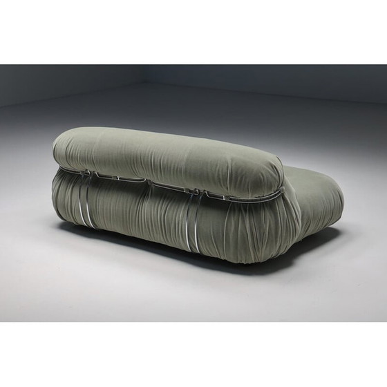 Image 1 of Mid century tweezitsbank Soriana van Afra en Tobia Scarpa voor Cassina, jaren 1970