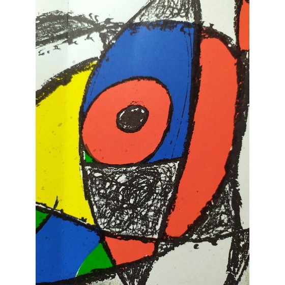 Image 1 of Vintage litho's en boekje van Joan Mirò, 1972