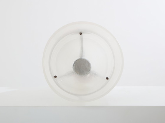 Image 1 of Karl Springer Voor Seguso Grote Bronzen Art Deco Matglazen Vaas 1980