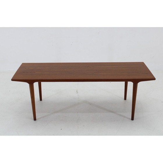 Image 1 of Vintage Deense teakhouten salontafel, jaren 1960