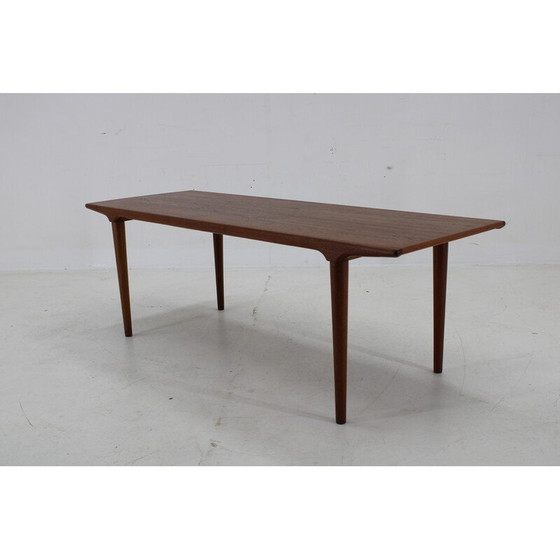 Image 1 of Vintage Deense teakhouten salontafel, jaren 1960