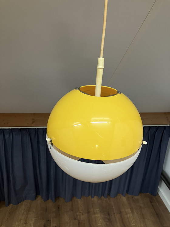 Image 1 of Vintage Space Age Kunststof Hanglamp “Ball” Design