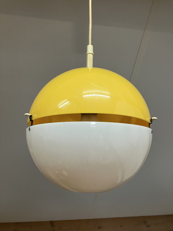 Image 1 of Vintage Space Age Kunststof Hanglamp “Ball” Design