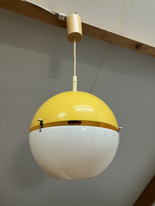 Vintage Space Age Kunststof Hanglamp “Ball” Design