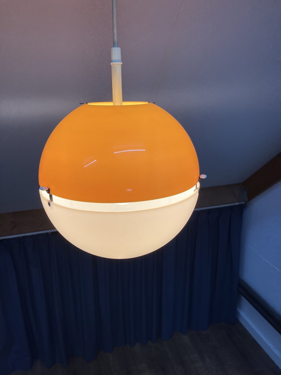 Image 1 of Vintage Space Age Kunststof Hanglamp “Ball” Design