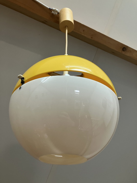 Image 1 of Vintage Space Age Kunststof Hanglamp “Ball” Design