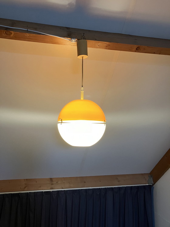 Image 1 of Vintage Space Age Kunststof Hanglamp “Ball” Design