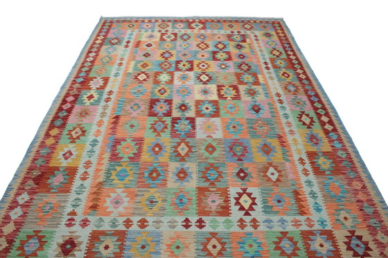 Image 1 of Originele oude stijl Kelim Afghan 294 X 203 Cm Top staat