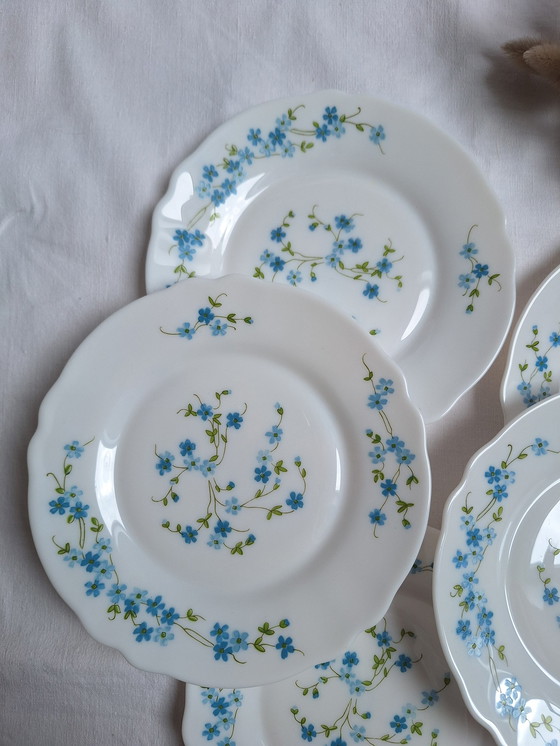 Image 1 of Arcopal Blauw Vintage Dessert Borden