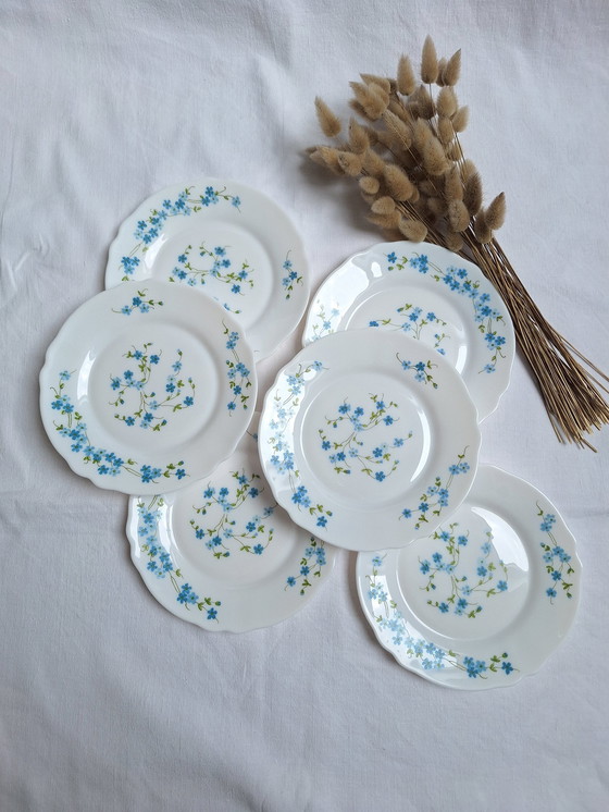 Image 1 of Arcopal Blauw Vintage Dessert Borden
