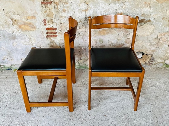 Image 1 of Vintage, Mid Century, Eetkamerstoelen, Set van 2