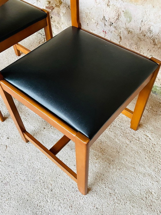 Image 1 of Vintage, Mid Century, Eetkamerstoelen, Set van 2