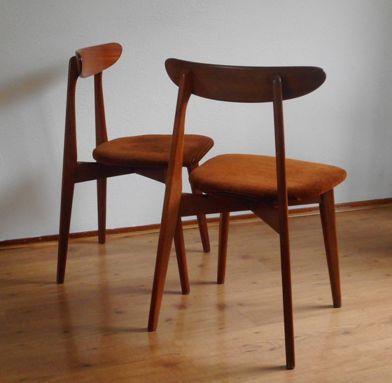 Image 1 of Teakhouten Eetkamerstoelen (2)