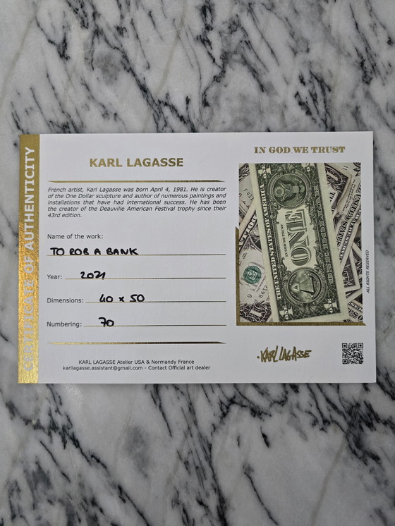 Image 1 of Karl Lagasse 'Een bank beroven'