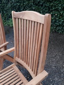 2x ZGAN Sunyard Veronica teakhouten standenstoelen