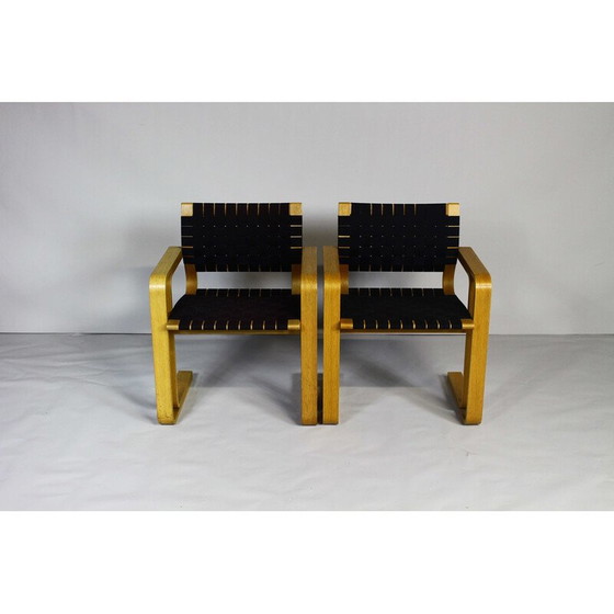 Image 1 of Vintage essenhouten fauteuil van Rud Thygesen en Johnny Sorensen voor Magnus Olesen, Denemarken 1970
