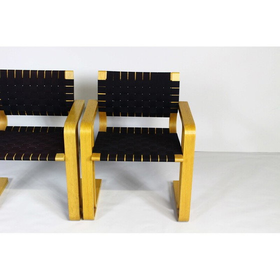 Image 1 of Vintage essenhouten fauteuil van Rud Thygesen en Johnny Sorensen voor Magnus Olesen, Denemarken 1970