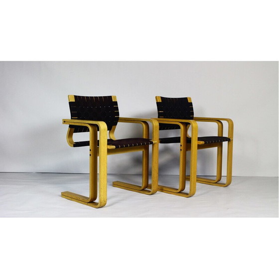 Image 1 of Vintage essenhouten fauteuil van Rud Thygesen en Johnny Sorensen voor Magnus Olesen, Denemarken 1970
