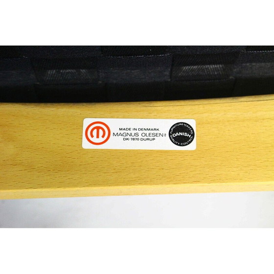 Image 1 of Vintage essenhouten fauteuil van Rud Thygesen en Johnny Sorensen voor Magnus Olesen, Denemarken 1970