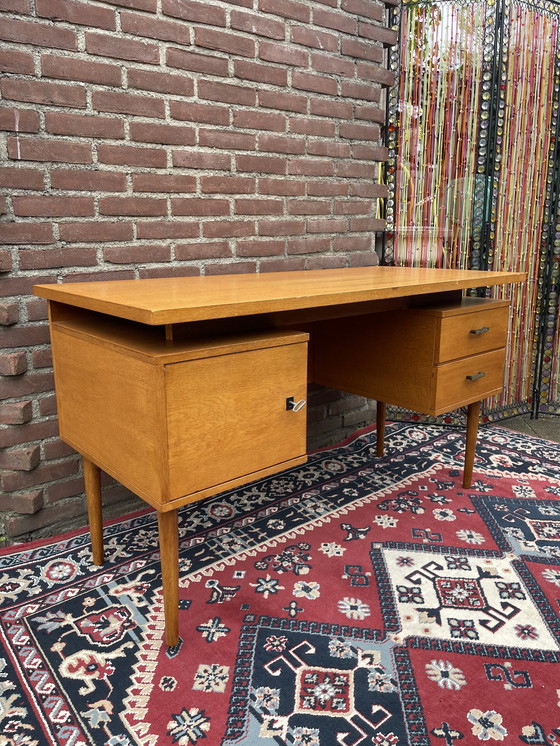 Image 1 of Midcentury teak bureau