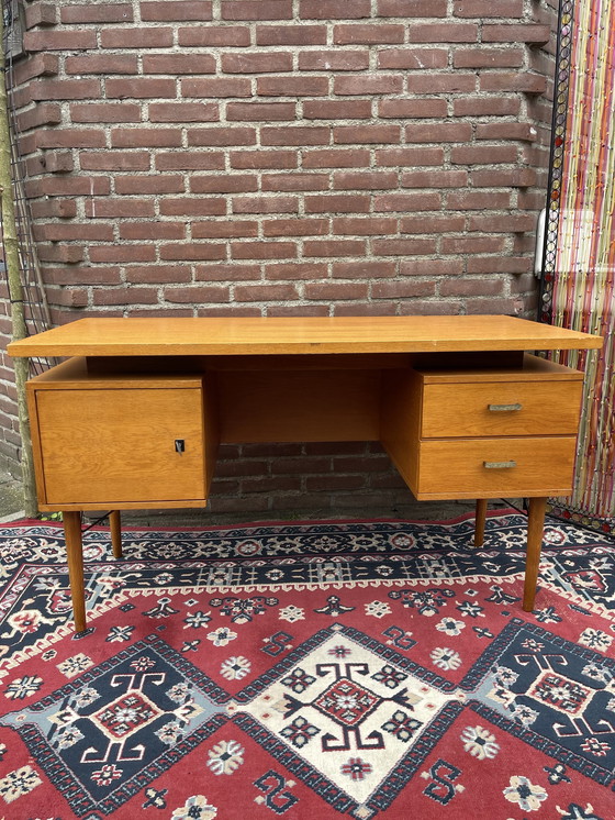 Image 1 of Midcentury teak bureau