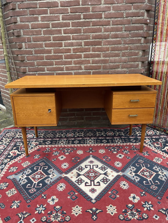 Image 1 of Midcentury teak bureau