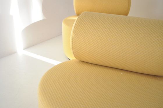 Image 1 of Fést Sinclair lounge chair - no swivel yellow Kvadrat Mosaic