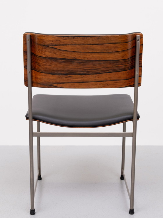 Image 1 of eetEetkamerstoelen SM08 van Cees Braakman pastoe, jaren 50