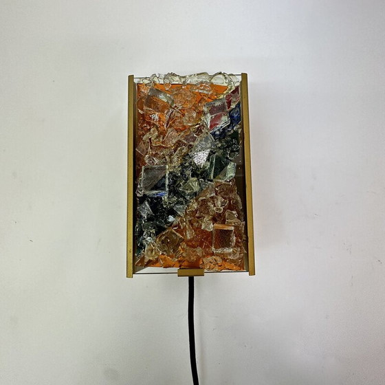 Image 1 of Vintage wandlamp van glas en metaal voor Cosack Leuchten, Duitsland 1970