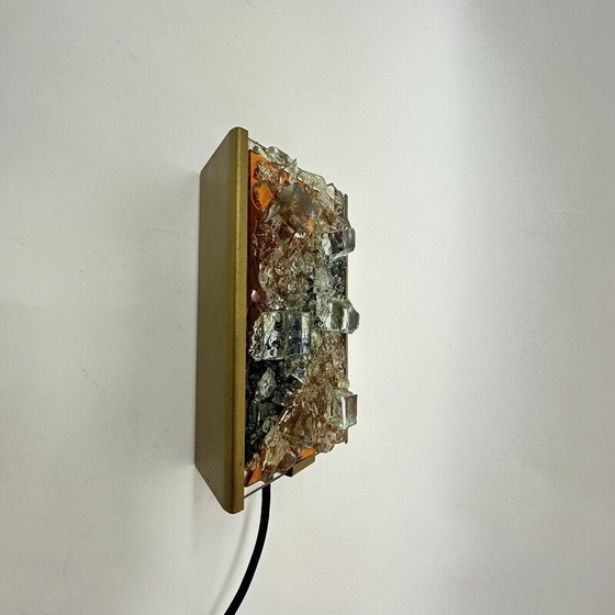 Image 1 of Vintage wandlamp van glas en metaal voor Cosack Leuchten, Duitsland 1970