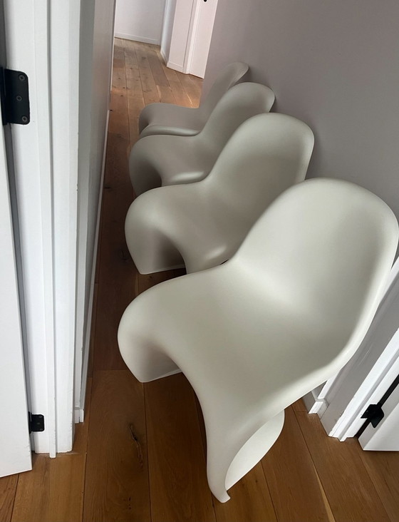 Image 1 of 4x Vitra Verner Panton Stoelen