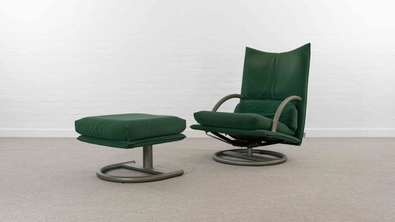 Image 1 of Torino fauteuil en kruk 418 van Rolf Benz / Bmp, 90S