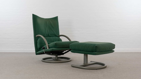 Image 1 of Torino fauteuil en kruk 418 van Rolf Benz / Bmp, 90S