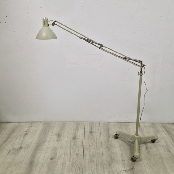 Image 1 of Mid Century Medische Vloerlamp Door H Busquet Voor Hala, Nl 1960S