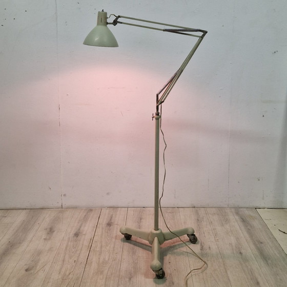 Image 1 of Mid Century Medische Vloerlamp Door H Busquet Voor Hala, Nl 1960S