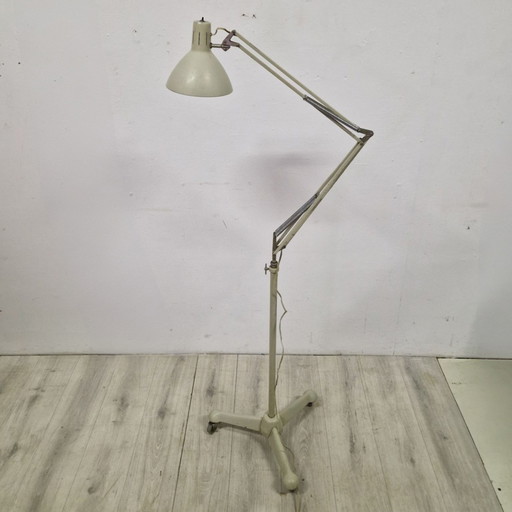 Mid Century Medische Vloerlamp Door H Busquet Voor Hala, Nl 1960S