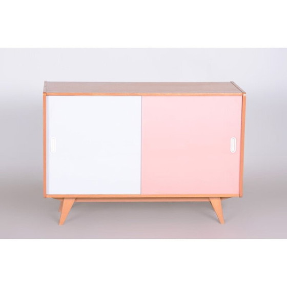 Image 1 of Vintage eiken en multiplex dressoir van Jiří Jiroutek voor Interier Praha, 1950