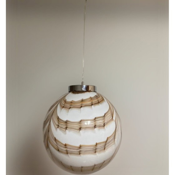 Image 1 of Vintage Murano glazen bol hanglamp, 1970