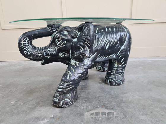 Image 1 of Vintage Sculptural Elephant Coffee Table - Salontafel - Gips, Glas

Europa - Mid-Century Modern - 1960-1970