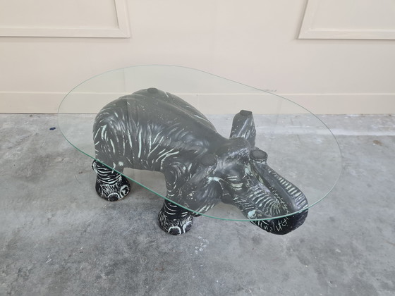 Image 1 of Vintage Sculptural Elephant Coffee Table - Salontafel - Gips, Glas

Europa - Mid-Century Modern - 1960-1970