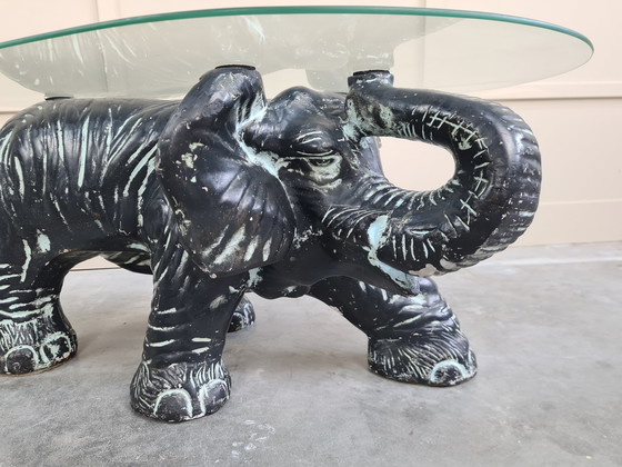 Image 1 of Vintage Sculptural Elephant Coffee Table - Salontafel - Gips, Glas

Europa - Mid-Century Modern - 1960-1970