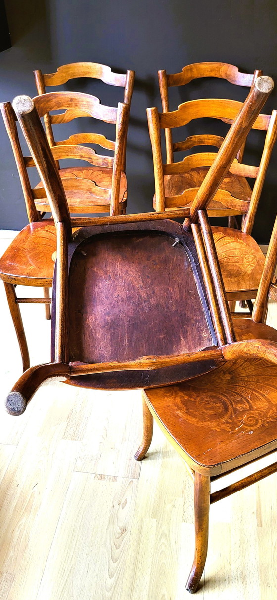 Image 1 of 6x Bistro Stoelen In Zeer Goede Staat