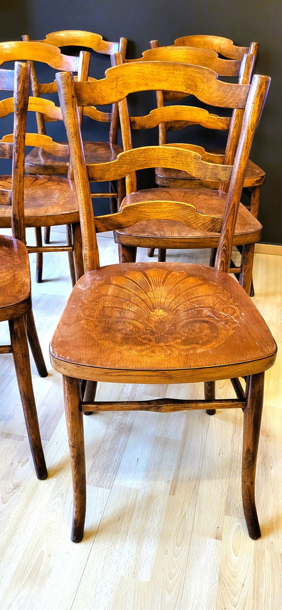 Image 1 of 6x Bistro Stoelen In Zeer Goede Staat