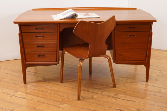 Image 1 of Teakhouten bureau van Svend Aage Madsen voor Sigurd