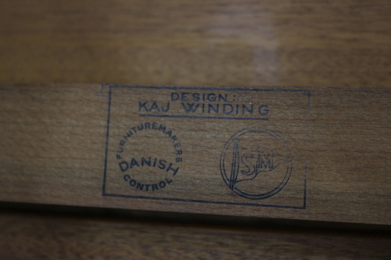 Image 1 of 1960S Kai Winding grote uitschuifbare teakhouten eettafel model 16, Denemarken