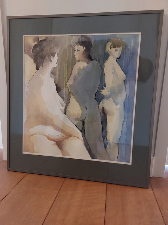 Image 1 of Schilderij–Ontmoeting 3 Vrouwen-1999 Han Groot